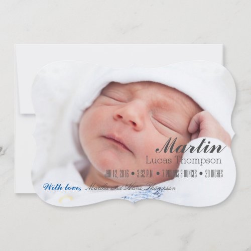 WELCOME BOY GIRL TWINS BIRTH ANNOUNCEMENT
