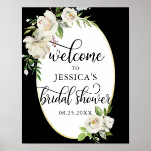Welcome Bridal Shower Floral WELCOME SIGN