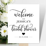 Welcome Bridal Shower Heart Welcome Sign at Zazzle