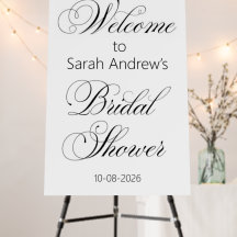 Welcome bridal shower sign personalized
