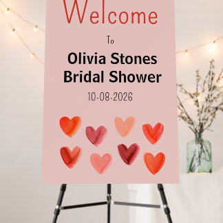 Welcome bridal shower sign personalized