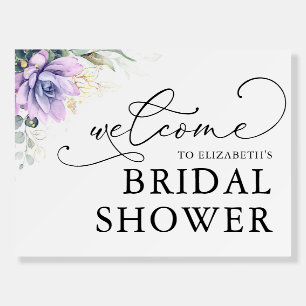 Welcome Bridal Shower Sign Succulents Greenery