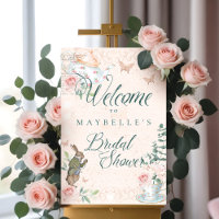 Welcome Bridal Shower Vintage Alice In Wonderland