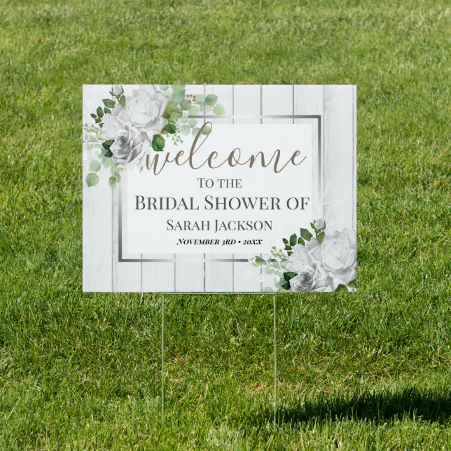 Bridal Shower Yard Sign Zazzle