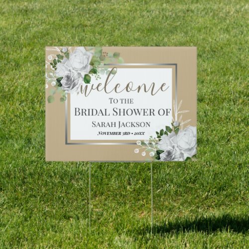 Welcome Bridal Shower Yard Sign