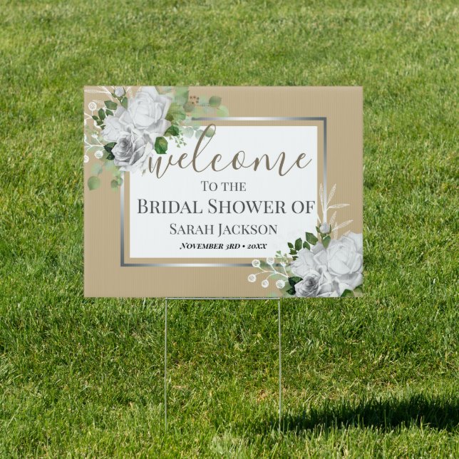 Welcome Bridal Shower Yard Sign (Insitu)