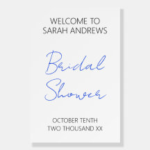 Welcome bridall shower sign personalized