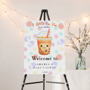 Welcome Bubble Tea Baby shower Welcome Foam Board