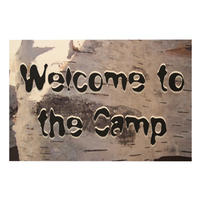 Welcome Camp Sign (Front)