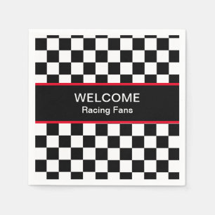 Welcome Car Racing Fans Napkins