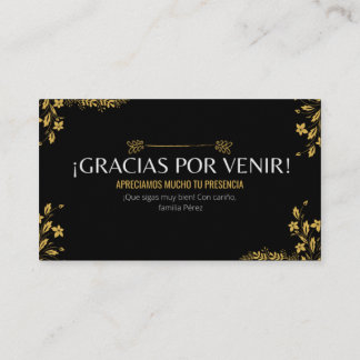 Welcome card