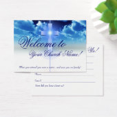 Welcome Card: Illuminated Cross Visitor Card (Desk)