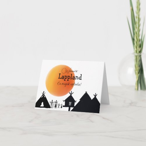 Welcome card to Lappland 
