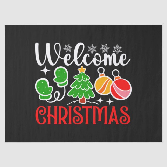 Welcome Christmas-23758  Tissue Paper (Front)
