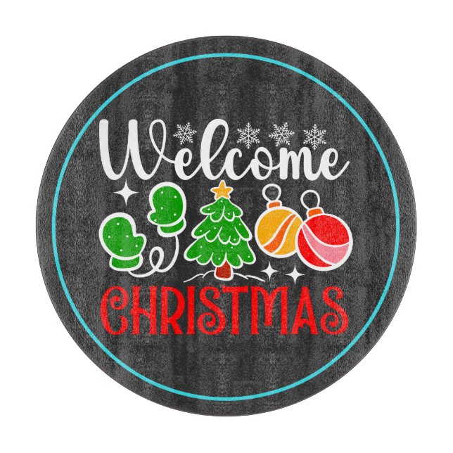 Welcome Christmas-63758 Cutting Board (Front)