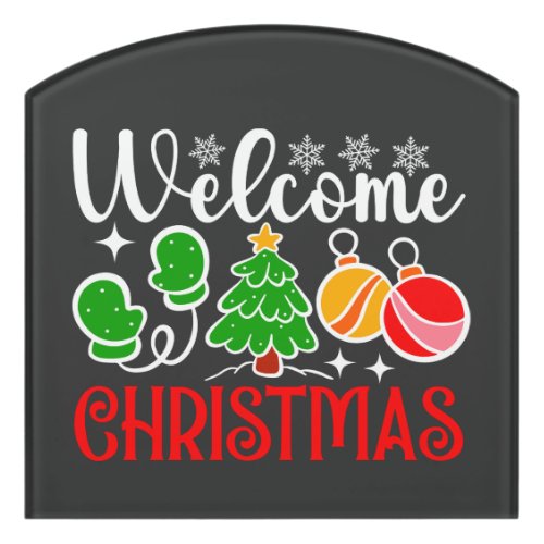 Welcome Christmas-63758 Door Sign