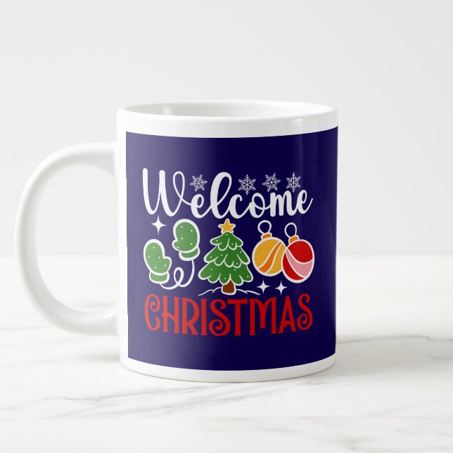 Welcome Christmas-63758 Giant Coffee Mug (Left)