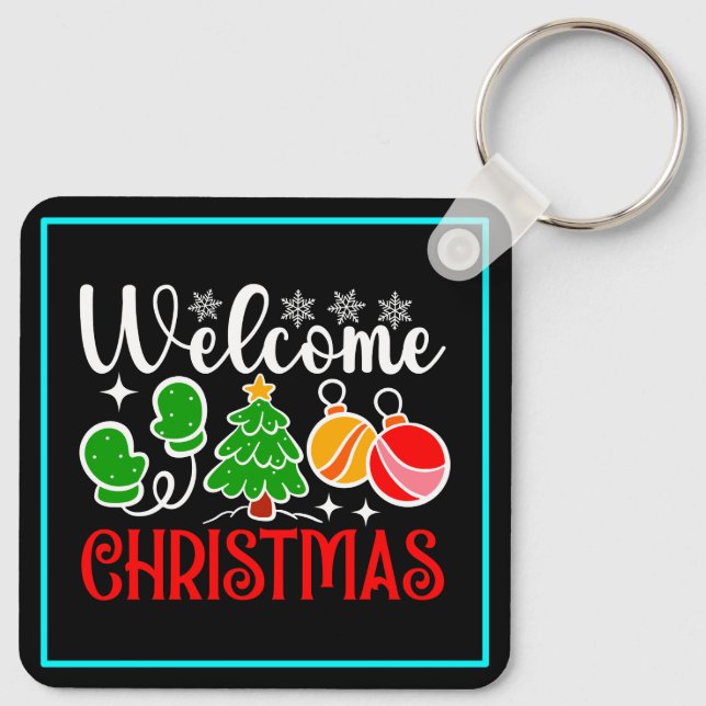 Welcome Christmas-63758 Keychain (Back)