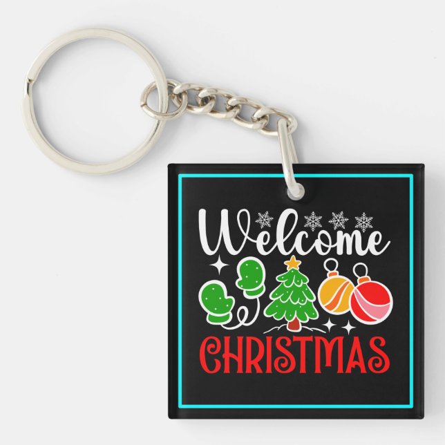 Welcome Christmas-63758 Keychain (Front)