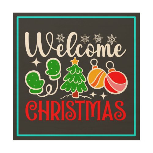 Welcome Christmas-63758 Wood Wall Art