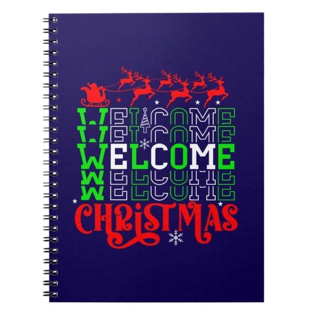 Welcome Christmas-84767 Notebook (Front)