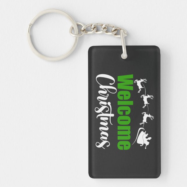 Welcome Christmas-85101 Keychain (Front)