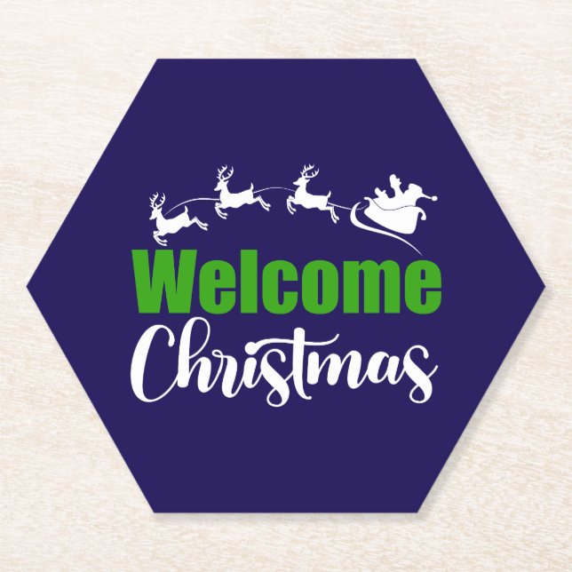 Welcome Christmas-85101 Paper Coaster (Front)