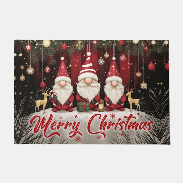 Welcome Christmas Doormat – Festive Holiday Welcom (Front)