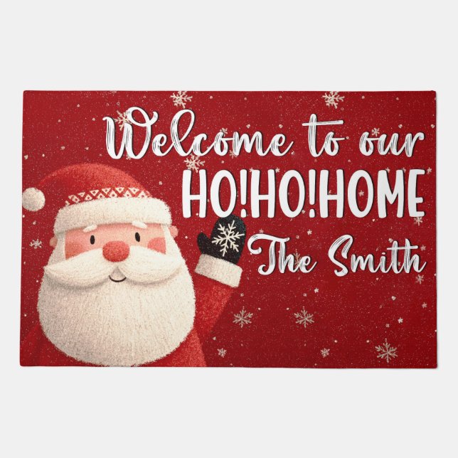 Welcome Christmas Doormat – Festive Holiday Welcom (Front)