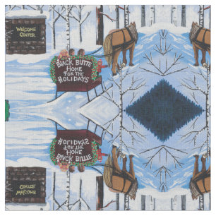 Welcome Christmas Fabric