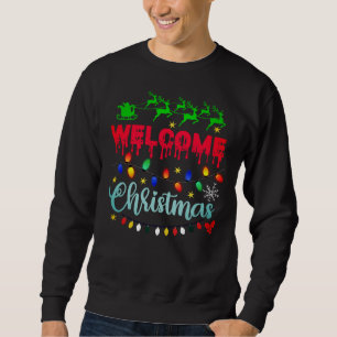 Welcome Christmas Festive Lights Desgin-81124 Sweatshirt