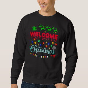 Welcome Christmas Festive Lights Desgin-81124 Sweatshirt