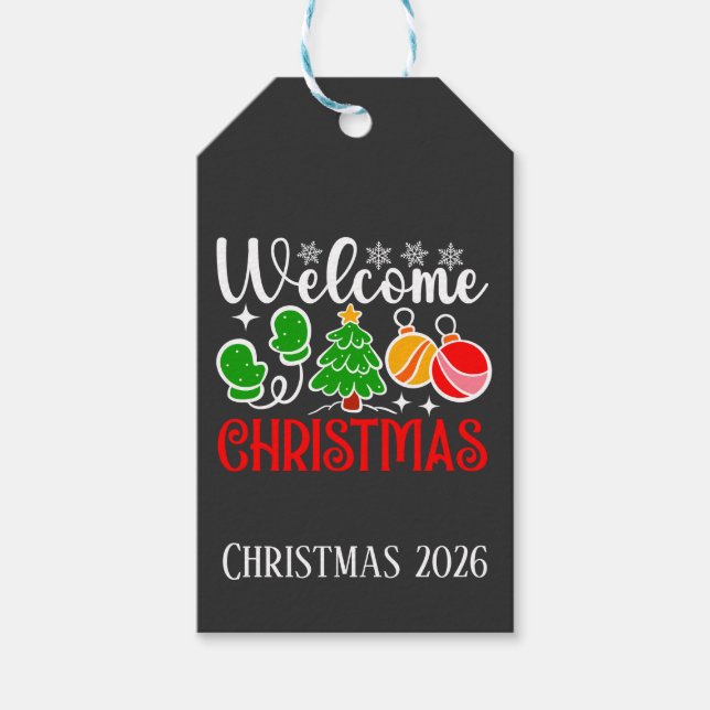Welcome Christmas Gift Tags (Front)