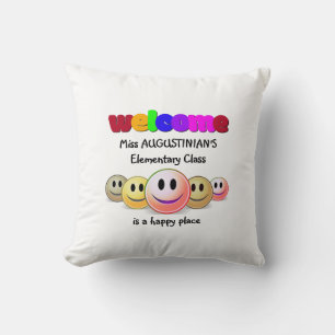 Welcome Class Teacher Throw Pillow