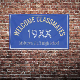 Welcome Classmates Class reunion banner