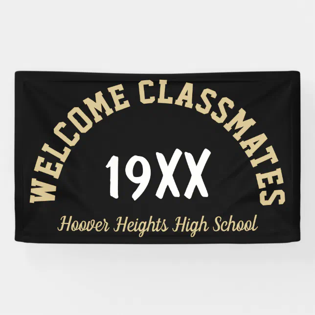 Welcome Classmates Class Reunion Banner Zazzle