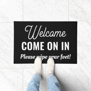 Welcome Come On In Custom Outdoor Rug