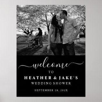Welcome Couple's Photo Shower Digital Or Poster by Vineyard at Zazzle