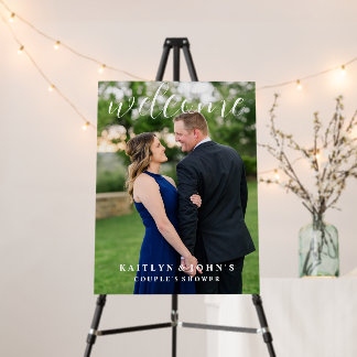 Welcome Couple's Photo Shower Welcome Sign