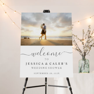 Welcome Couple's Photo Wedding Shower Sign