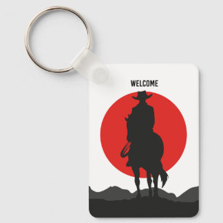 Welcome Cowboy Keychain