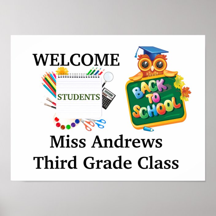 Welcome Custom Class Poster | Zazzle.com