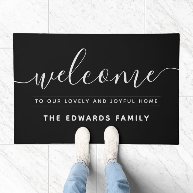 Welcome Custom Family Doormat (Indoor)