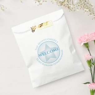Welcome Custom Name Guest Bedroom Pastel Star Favor Bag