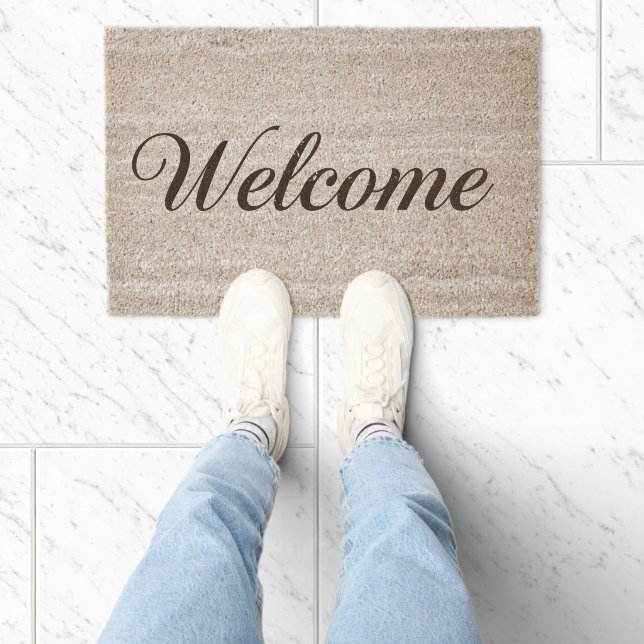 Welcome Custom Photo Doormats Personalized Fiber Doormat (Insitu)