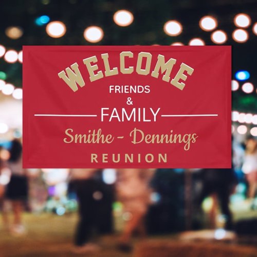 Welcome Custome Family reunion banner