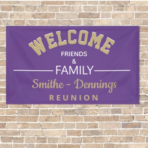 Welcome! Custome Family reunion banner
