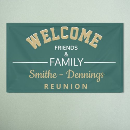 Welcome! Custome Family reunion banner