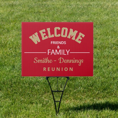 Welcome! Custome Family reunion yard