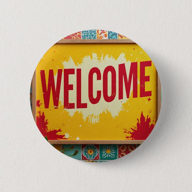 Welcome design on  button (Front)